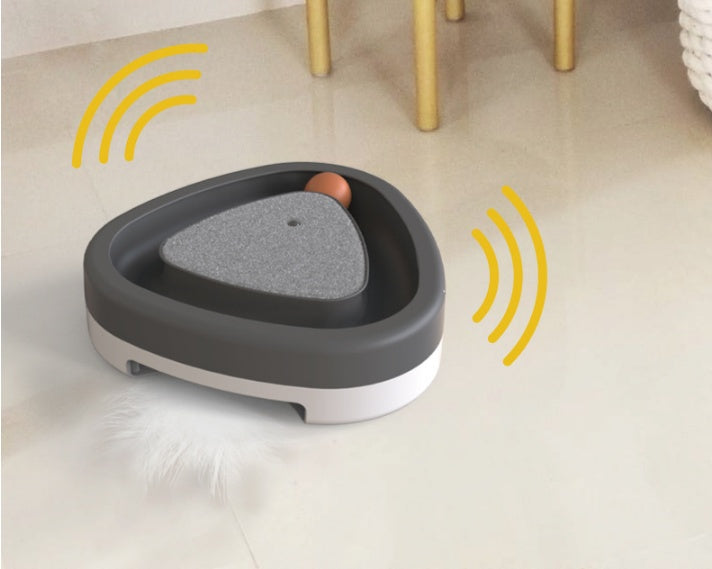 Self-Play Cat Turntable: Exercise, Fun, and Scratch All-in-One