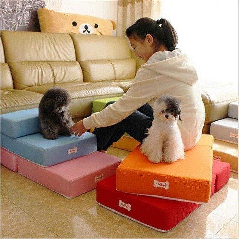 Easy, Stable Pet Stairs for Beds and Sofas