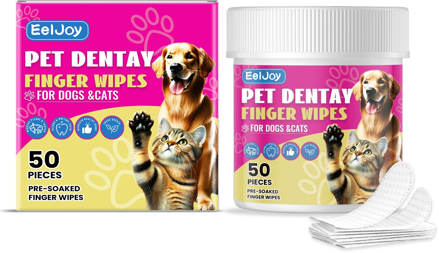 Gentle Dental Wipes for Fresh Breath & Healthy Gums